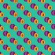Purple plums on a flatlay green background