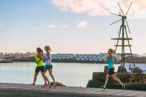 Runners at Club La Santa in Lanzarote