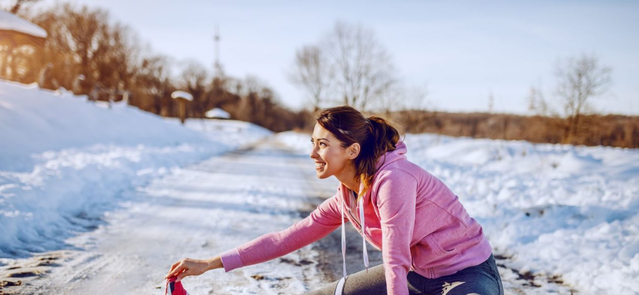 woman working out outside