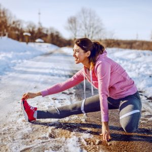 woman working out outside