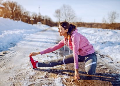 woman working out outside