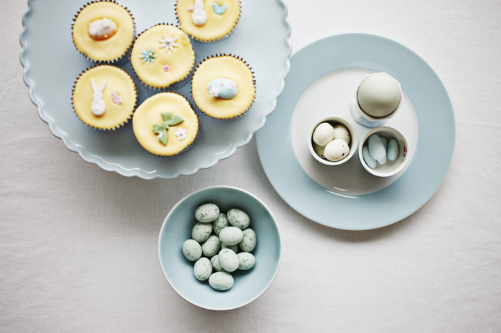 Easter cupcakes and candies