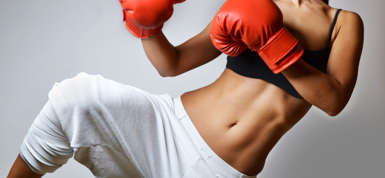 woman boxing workout
