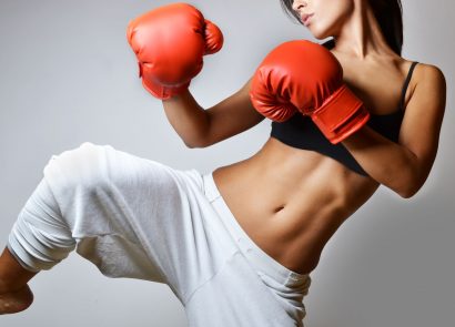 woman boxing workout