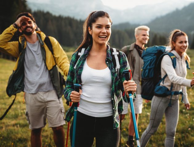 friends walking