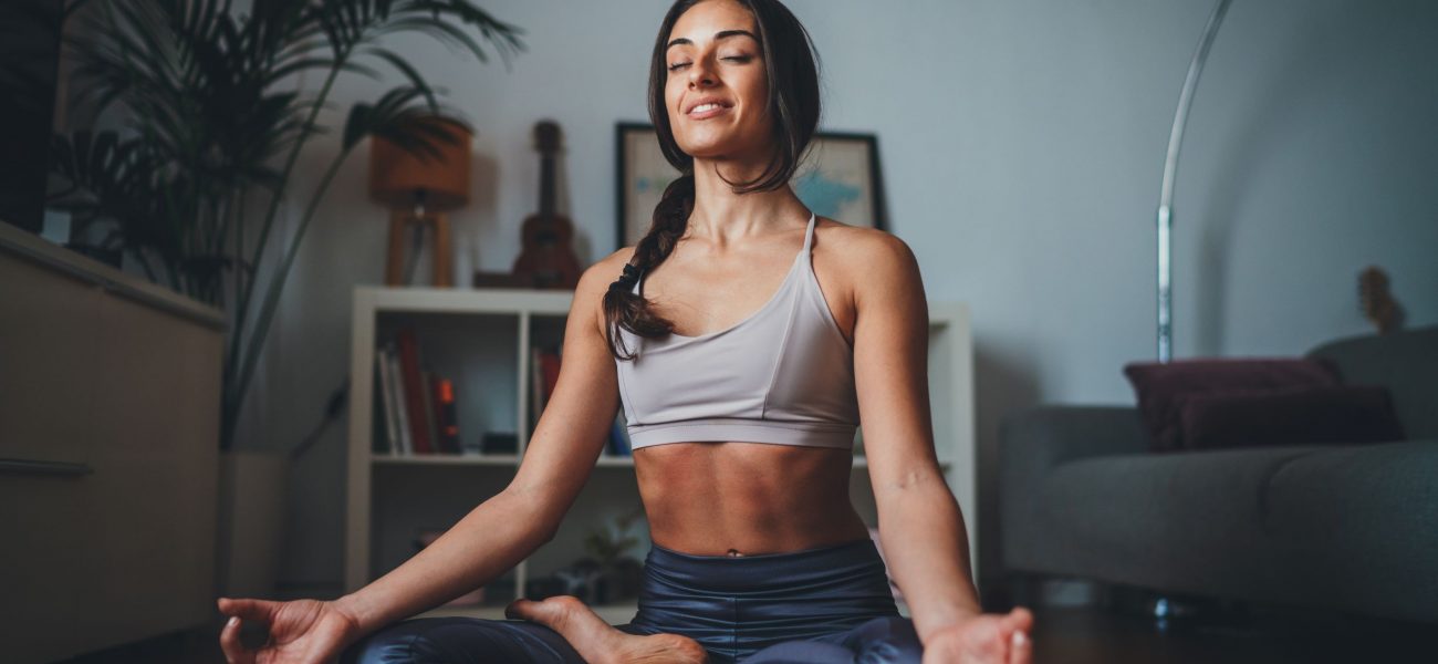 Woman meditating