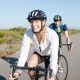 woman cycling in sun