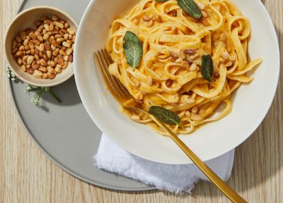 Creamy butternut squash pasta recipe