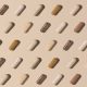 Capsules on a beige background