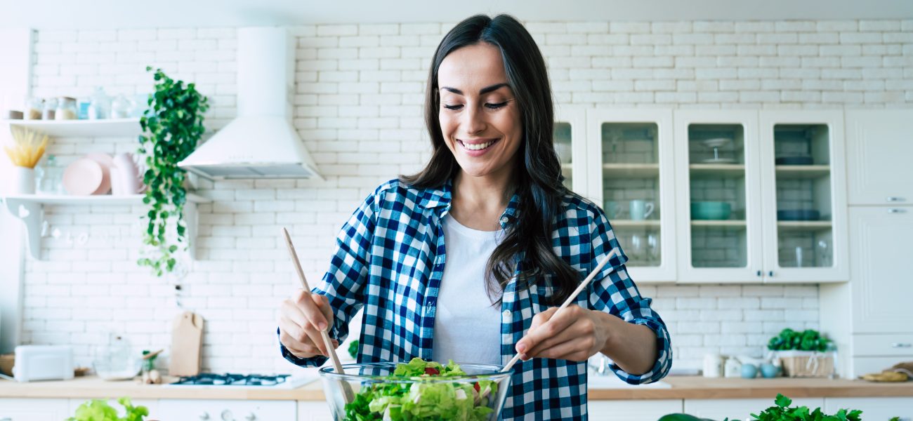 Woman thinking about how to become a nutritionist