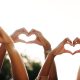 Hands forming hearts