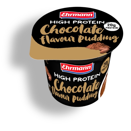 Ehrmann’s high-protein chocolate flavour pudding