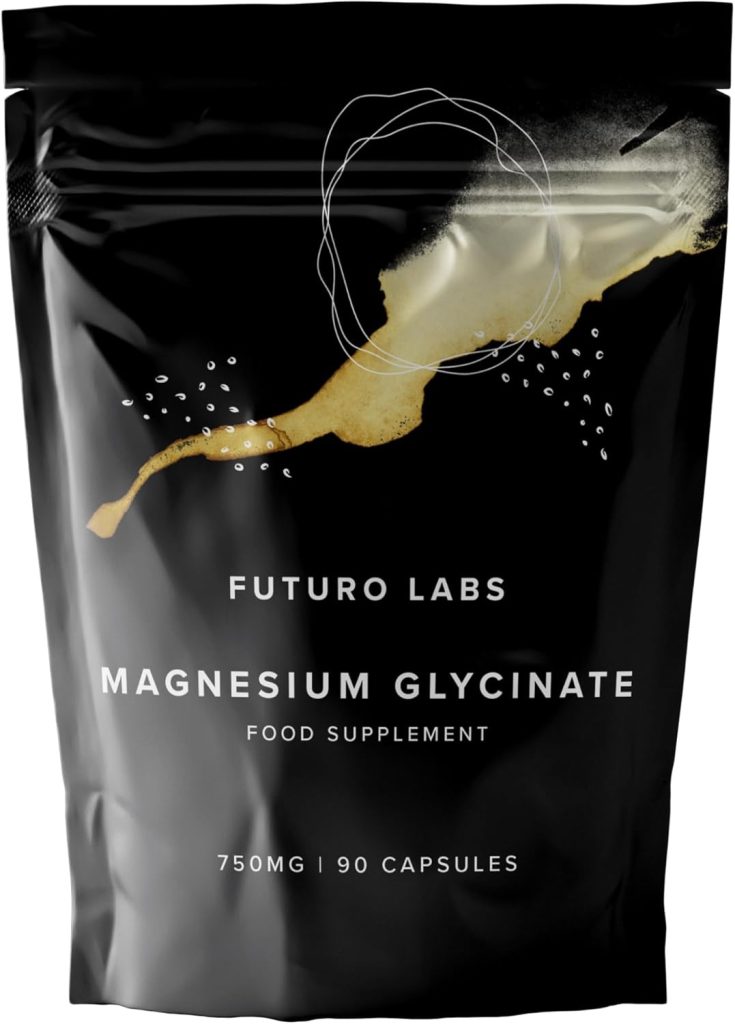 Futuro Labs Magnesium Glycinate 90 capsules pouch, 1500mg per serving, UK-made