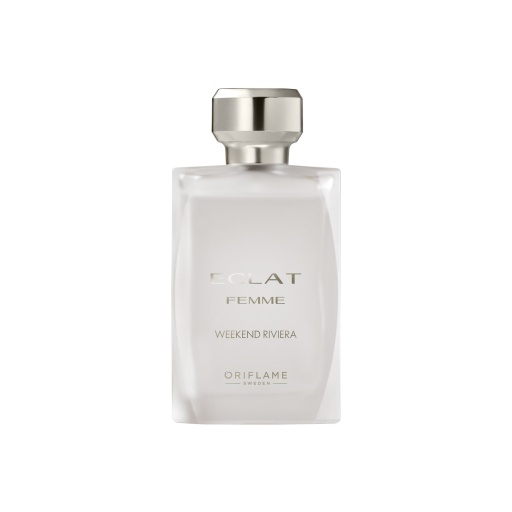 A bottle of Oriflame's Eclat Femme Weekend Riviera Eau de Toilette