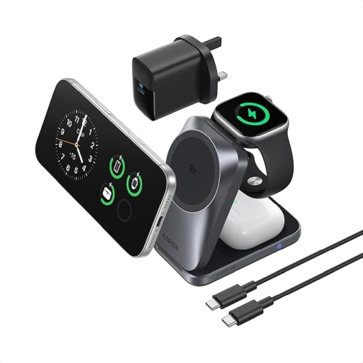 The Anker Prime 3-in-1 Wireless Charging Station