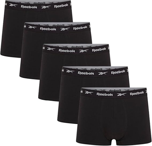 Five pairs of Reebok Men's Boyes Boxers