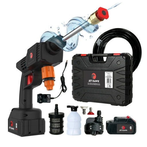 The Jet Hawk Cordless Portable Pressure Washer