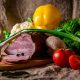 A selection of food, including meat, fruit and vegetables