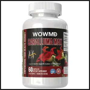 A container of WOWMD Caralluma Max pills