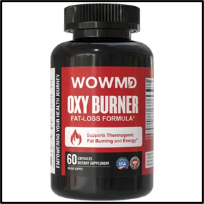 A container of WOWMD Oxy-Burner capsules