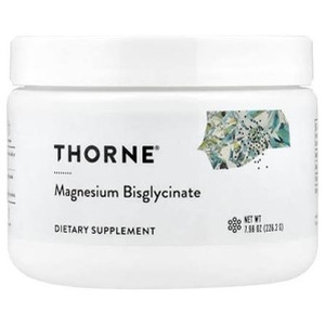 A jar of Thorne Magnesium Bisglycinate