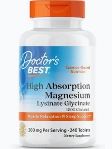 A jar of Doctor's Best High Absorption Magnesium