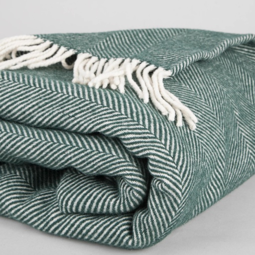 A green Tielle Love Luxury Blanket
