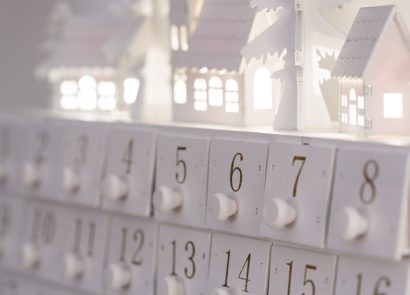 A white advent calendar